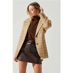 ASTR Lottie Blazer in Taupe Size Large